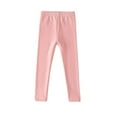 thumbnail image 1 of GYRATEDREAM Toddler Baby Girls Lightweight Cotton Leggings Kids Teen Soft Breathable Solid Color High Waist Stretch Snug Fitting Leggings Trousers for 3-14 Years, 1 of 4