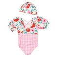 thumbnail image 1 of GYRATEDREAM Toddler Baby Girls One-Piece Swimsuit Kids Summer Graphic Print Short Sleeve Swimwear Bikini Bathing Suit for 3-9 Years, 1 of 7