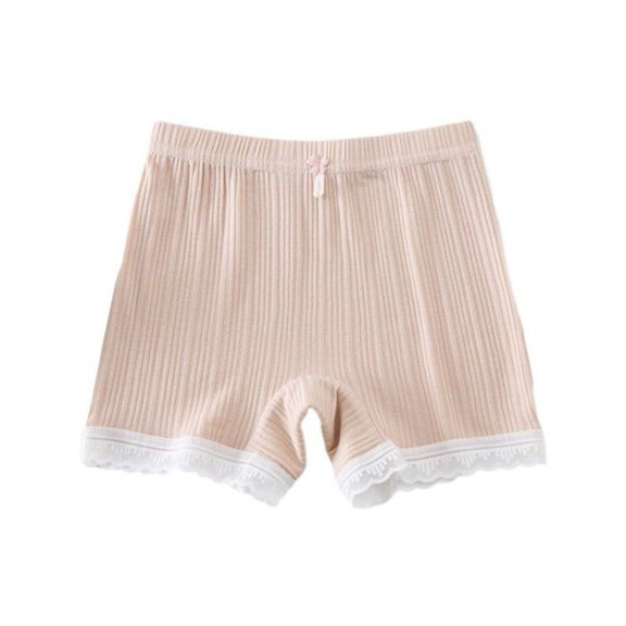 GYRATEDREAM Toddler Baby Girls Ruffled Shorts Kids Elastic Waist Bike Shorts Dance Shorts Teen Breathable Safe Under Dress Daily Shorts for 3-14 Years