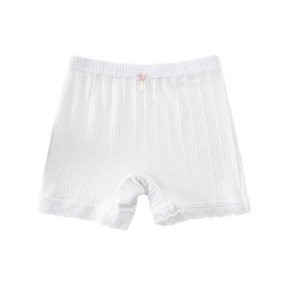 GYRATEDREAM Toddler Baby Girls Ruffled Shorts Kids Elastic Waist Bike Shorts Dance Shorts Teen Breathable Safe Under Dress Daily Shorts for 3-14 Years