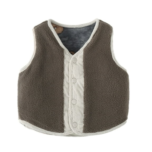 GYRATEDREAM Toddler Baby Vest for Girls & Boys Kids Jacket Winter Sleeveless Coat Outwear Warm Coat Vest Jacket Baby Clothes for 5-6Y Gray