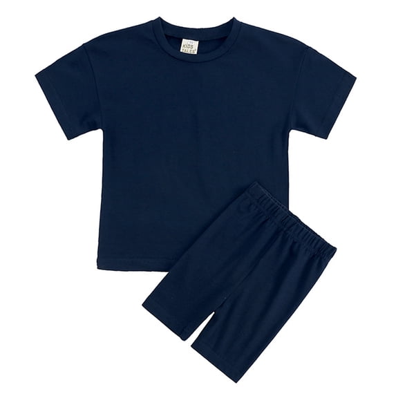 GYRATEDREAM Toddler Boy Clothes Short Sleeve T-Shirt Tee Tops Joggers Casual Shorts 2Pcs Summer Outfit,Size 3-4 Years