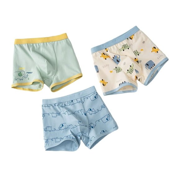 GYRATEDREAM Toddler Boys Boxer Brief Underwear Kids Cotton Underwear Boys Undies Set