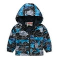 thumbnail image 1 of GYRATEDREAM Toddler Boys Cartoon Dinosaur Hoodies Jacket Cool Long Sleeve Zipper Hooded Sport Sweatshirt Coat for Kids 1-8 Years, 1 of 9