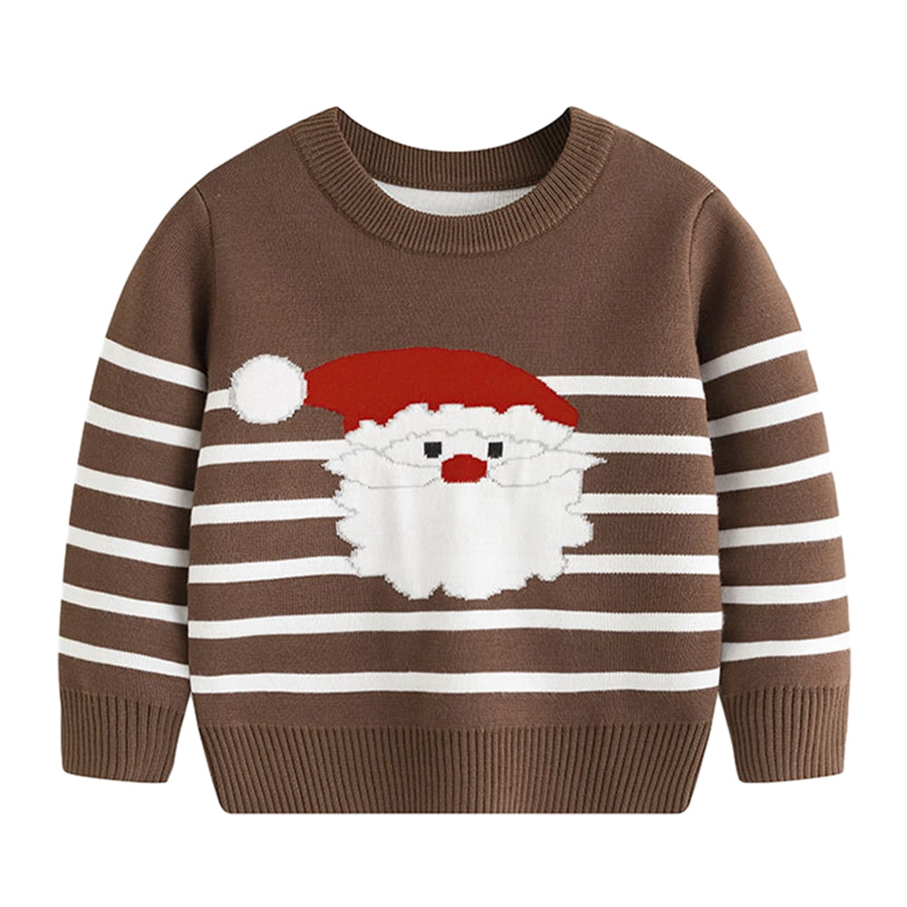 Boys Graphic Chistmas-Themed Pullover Sweatshirt
