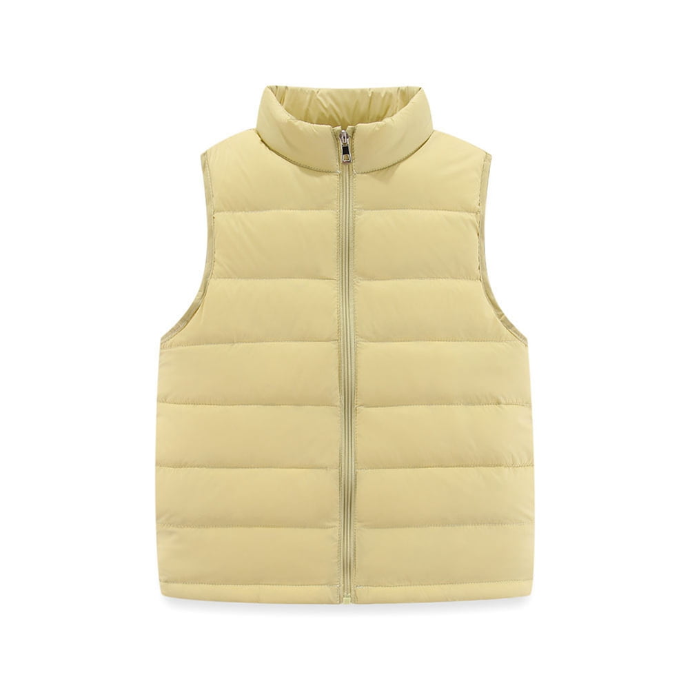 Bibiy．NINA SLEEVELESS JACKET GLAY Baby boy's blue sleeveless quilted down jacket Okaïdi & Obaïbi