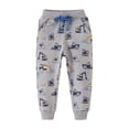 thumbnail image 1 of GYRATEDREAM Toddler Boys Girls SweatPants Drawstring Elastic Sport pants Cotton Active Joggers for Kids Cartoon Print for 4T Gray, 1 of 1