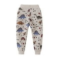 thumbnail image 1 of GYRATEDREAM Toddler Boys Girls SweatPants Drawstring Elastic Sport pants Cotton Active Joggers for Kids Cartoon Print for 7T Gray, 1 of 1