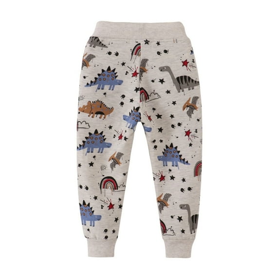 GYRATEDREAM Toddler Boys Girls Thin Elastic Waist Sport Jogger Pants Kids Athletic Casual Cuffed Pull On Outwear Sweatpants for 6T Gray
