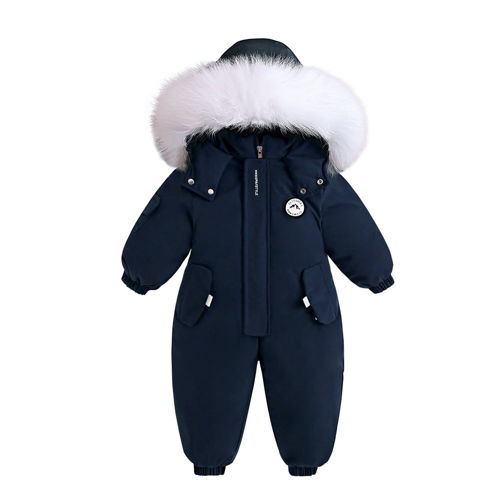 GYRATEDREAM Toddler Boys Girls Winter One Piece Snowsuits Baby Overalls Ski Suits Unisex Winter Waterproof Coats Jumpsuits for 1-5 Years