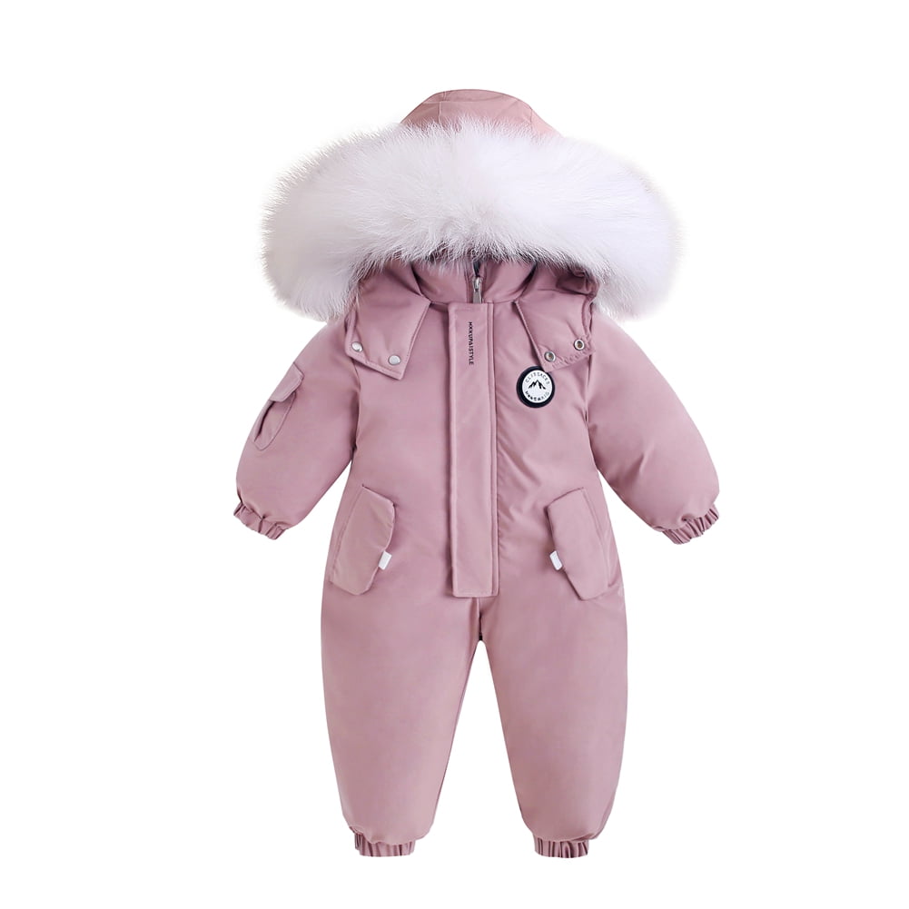 GYRATEDREAM Toddler Boys Girls Winter One Piece Snowsuits Baby Overalls Ski Suits Unisex Winter Waterproof Coats Jumpsuits for 1-5 Years