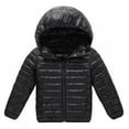 thumbnail image 1 of GYRATEDREAM Toddler Boys Girls Winter Warm Solid Hooded Down Coats Kids Zipper Puffer Jackets Outwear 3-16 Years, 1 of 3