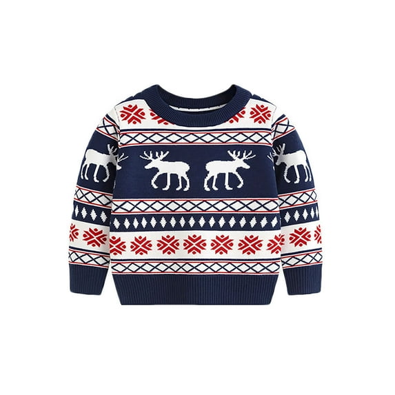 GYRATEDREAM Toddler Boys Long Sleeve Pullover Sweaters Ugly Christmas Sweater Kids Xmas Holiday Sweaters