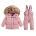 thumbnail image 1 of GYRATEDREAM Toddler Boys Snowsuit Girls Snow Pant and Jacket Bib Winter Kids Clothes Coat 1-5T, 1 of 5