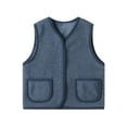 thumbnail image 1 of GYRATEDREAM Toddler Fleece Winter Vest Warm Cotton Jacket Unisex Infants Sleeveless Waistcoat Fall Outwear for Boys Girls, 1 of 6
