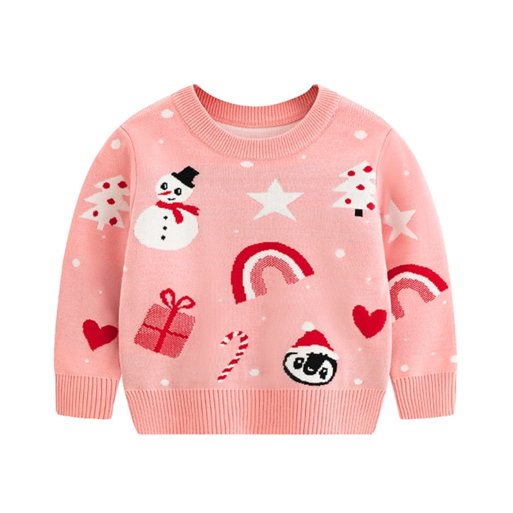 GYRATEDREAM Toddler Girl Boy Christmas Outfit Crewneck Sweatshirt Santa