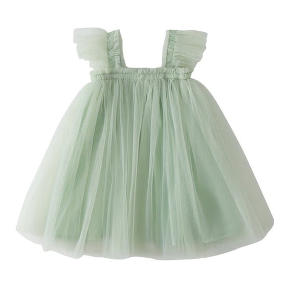 GYRATEDREAM Toddler Girl Mesh Tulle Dress Girls Tutu Princess Dress Summer Party Wedding Dance Dress for 2-3Y