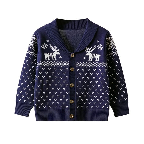 GYRATEDREAM Toddler Girls Boys Cardigan Christmas Sweater Long Sleeve Button Sweater Girl V-Neck Cardigans Sweater
