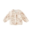 thumbnail image 1 of GYRATEDREAM Toddler Girls Boys Fall Winter Jacket Baby Cotton Long Sleeve Button down Graphic Print Cardigan Coat Unisex Kids Warm Thicken Outwear for 2-9Y, 1 of 8