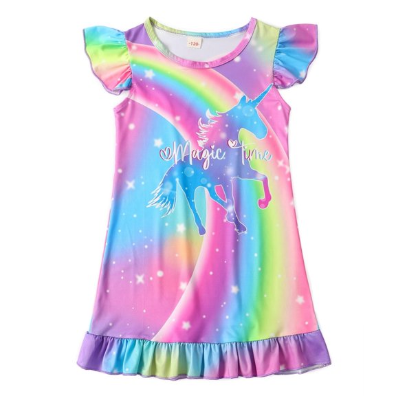 GYRATEDREAM Toddler Girls Nightgown Casual Dress Sleepwear Pajamas Nightgowns for Little Girls