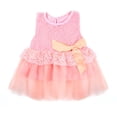 thumbnail image 1 of GYRATEDREAM Toddler Girls Princess Dress Lace Floral Print Dress Crew Neck Tutu Tulle Skirt Summer Dresses for 10-12M, 1 of 9