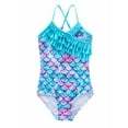 thumbnail image 1 of GYRATEDREAM Girls One Piece Swimsuits Quick Dry Beach Sets Bathing Suits Cross Shoulder Strap Swimwear for 10-12 Years, 1 of 11