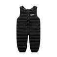 thumbnail image 1 of GYRATEDREAM Toddler Kids Baby Boy Girl Lightweight Bib Overall Down Snowsuit Winter Snow Pants/18-24 Months, 1 of 1