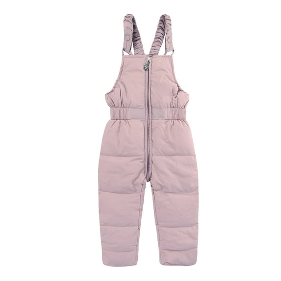GYRATEDREAM Toddler Kids Baby Boy Girl Thicken Bib Overall Down Snowsuit Winter Snow Pants/18-24 Months