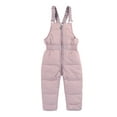 thumbnail image 1 of GYRATEDREAM Toddler Kids Baby Boy Girl Thicken Bib Overall Down Snowsuit Winter Snow Pants/3-4 Year, 1 of 8