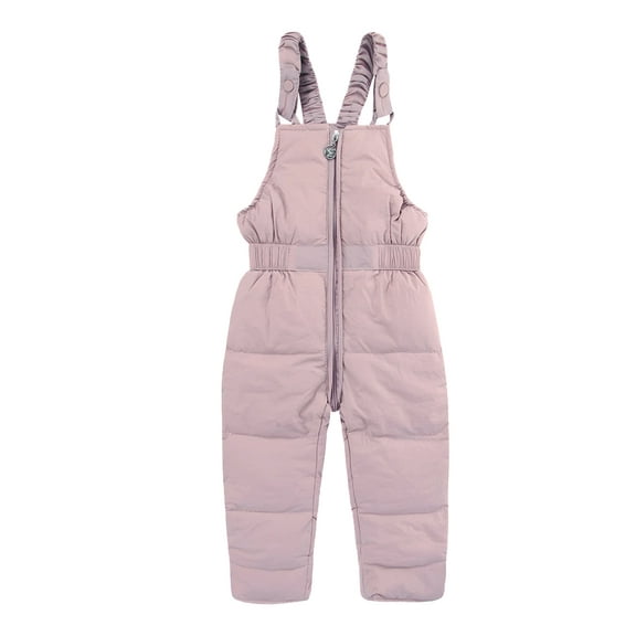GYRATEDREAM Toddler Kids Baby Boy Girl Thicken Bib Overall Down Snowsuit Winter Snow Pants/3-4 Year