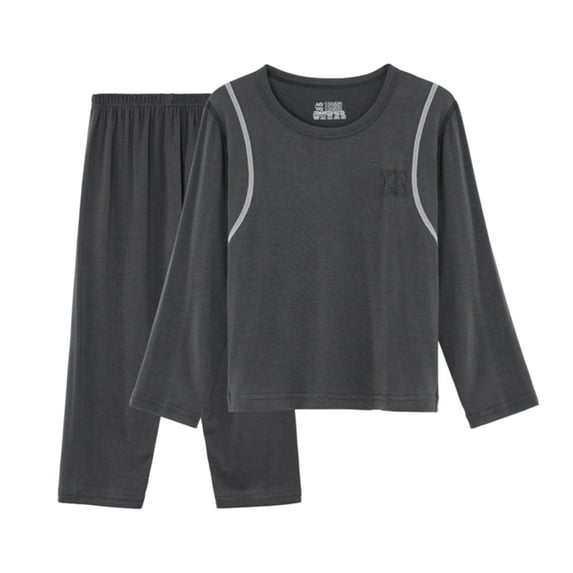 GYRATEDREAM Toddler Kids Girls Boys Soft Comfy Modal Sleepwear Pajamas Pjs 2pcs Set for 2-3Y Black