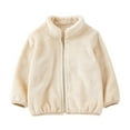 thumbnail image 1 of GYRATEDREAM Toddler Kids Polar Fleece Warm Jacket Baby Boys Girls Autumn Winter Zip-up Lightweight Long Sleeve Jacket 1-2Y, 1 of 6