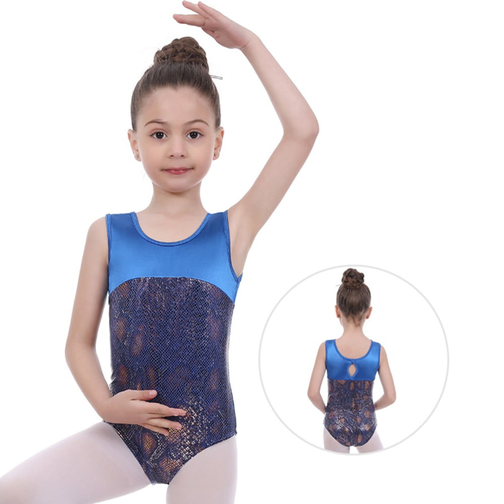 GYRATEDREAM Toddler Leotard Gymnastics Sleeveless, Sparkly