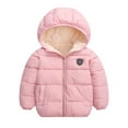 thumbnail image 1 of GYRATEDREAM Toddler Little Boy Girl Winter Thicken Puffer Hooded Jacket Down Coat,3-4T, 1 of 12