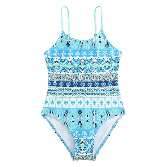 Gyratedream Girls One Pieces Swimsuit Beach Sport Halter Swimwear Quick Dry Bathing Suits 3-8 Years