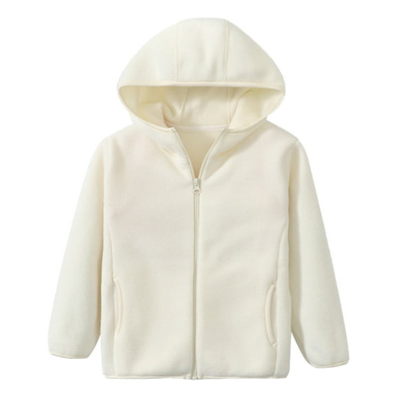 GYRATEDREAM Toddler Polar Fleece Jacket Hooded Baby Boys Girls Autumn Winter Long Sleeve Thick Warm Outerwear