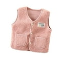 thumbnail image 1 of Toddler Girls Boys Vest Soft Waistcoat Sleeveless Jacket Lightweight Vest with Pocket Infant Sweet Spring Winter Clothes 1-8 Years, 1 of 9