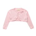 thumbnail image 1 of GYRATEDREAM Toodler Girls Long Sleeve Cropped Cardigan Sweater Girls Button Closure Knitted Cable Cardigan for 1-8Y Pink, 1 of 5