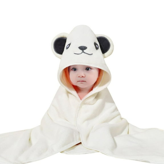 GYRATEDREAM Unisex Baby Animal Face Hooded Towel Super Soft Bath Towel with Cute Design Shower Towel Gift for Newborns, and Toddlers - 31.5"*31.5"