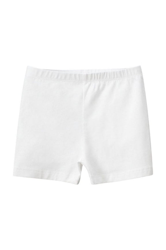 Unisex Kids Solid Color Cotton Elastic Waist Shorts Toddler Child Breathable Running Bike Dance Sports Shorts for 2 Years-12 Years