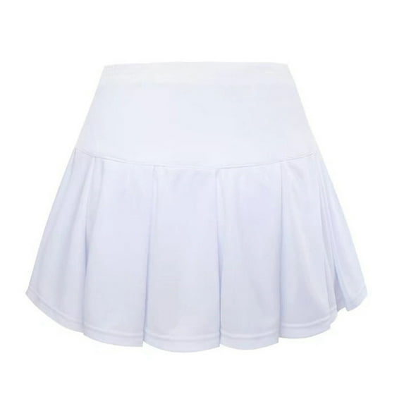 GYRATEDREAM Women Tennis Skirts Adult Stretch Adjustable Waist Athletic Pleated Skorts Lining Lightweight Workout Sports Dress for 4-20 Years
