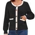 thumbnail image 1 of GYRATEDREAM Women's Long Sleeve Crewneck Button Down Sweaters Knit Cardigan Trendy Ladies Fall Clothes, 1 of 8