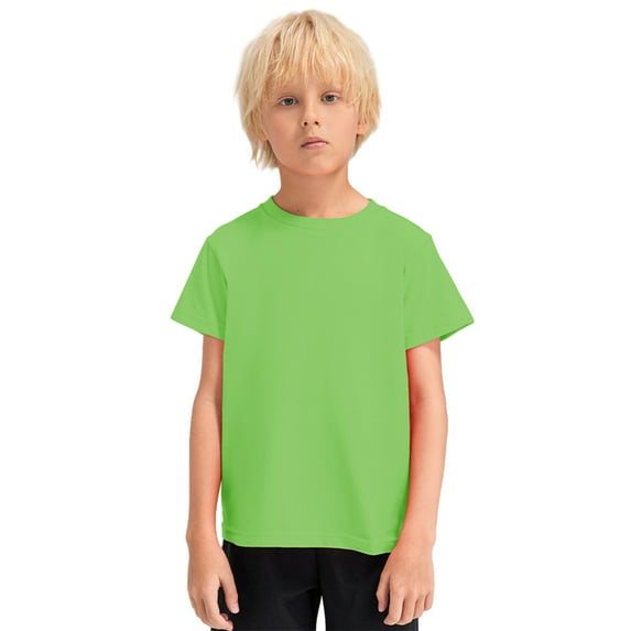 GYRATEDREAM Youth Boys Compression Shirt Football Undershirt Short Sleeve Athletic Shirts Soccer Baseball Workout Baselayer