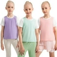 thumbnail image 1 of GYRATEDREAM Youth Girls Short Sleeve Sports Shirts Active Dry Fit Athletic Performance Clothes Kids Teens Loose Tees 5-12Y, 1 of 9