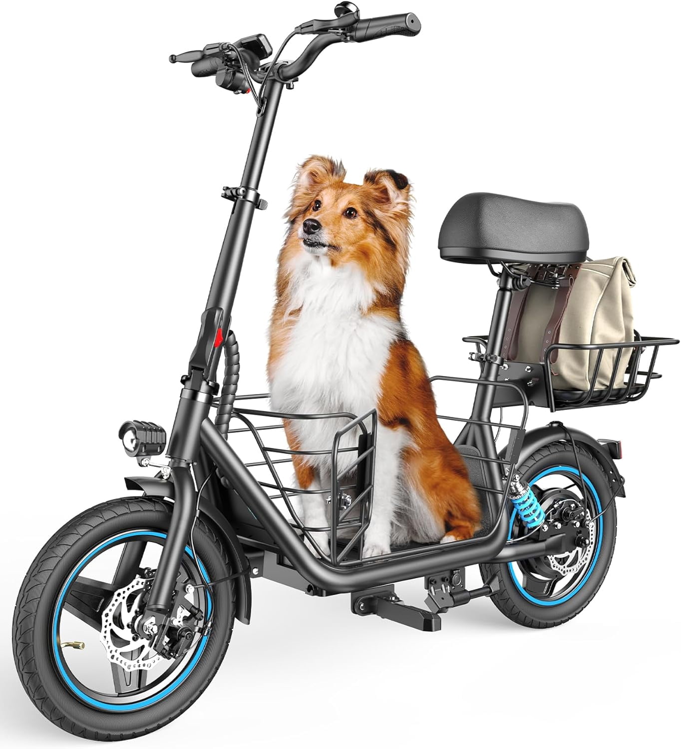 GYROOR 600W Motor Electric Scooter with Comfortable Ride & Seat