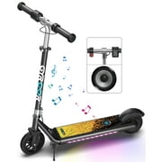 GYROOR H30 MAX Electric Scooter, 10 Miles Distance, 150W Motor, Bluetooth Music, Dual Brake System, Adjustable Height and Speed, Electric Scooter for Kids Ages 8-12, Ideal Gifts for Boys and Girls
