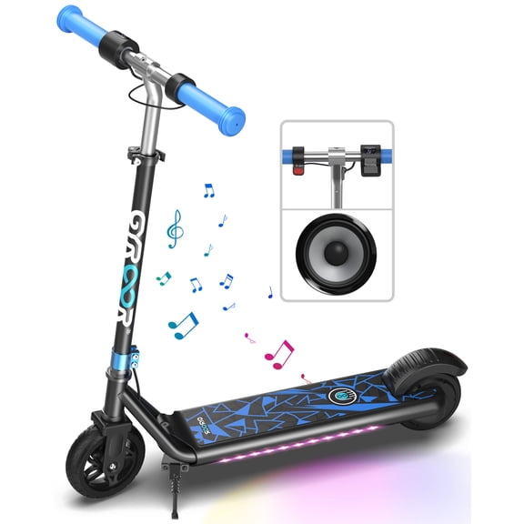 Gyroor H30 Max Electric Scooter for Kids, LED Dispaly, 150W Powerful Motor, Dual Brake System, Adjustable Height and Speed, Best Presents for Kids