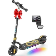 Gyroor H40 Kids Electric Scooter, 180W Motor, Up to 10 MPH, LED Display & Colorful Lights, Adjustable Height, for Boys & Girls Ages 8-12, Great Birthday Gift