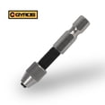 thumbnail image 1 of GYROS Keyless Mini Adaptor Drill Chuck | ¼ Inch Hex Shank | 0 Inch to .039 Inch Capacity for Micro Drill Bits No. 60-80 | For Cordless Screwdrivers, Drills, and Power DIY Tools (45-01401), 1 of 6