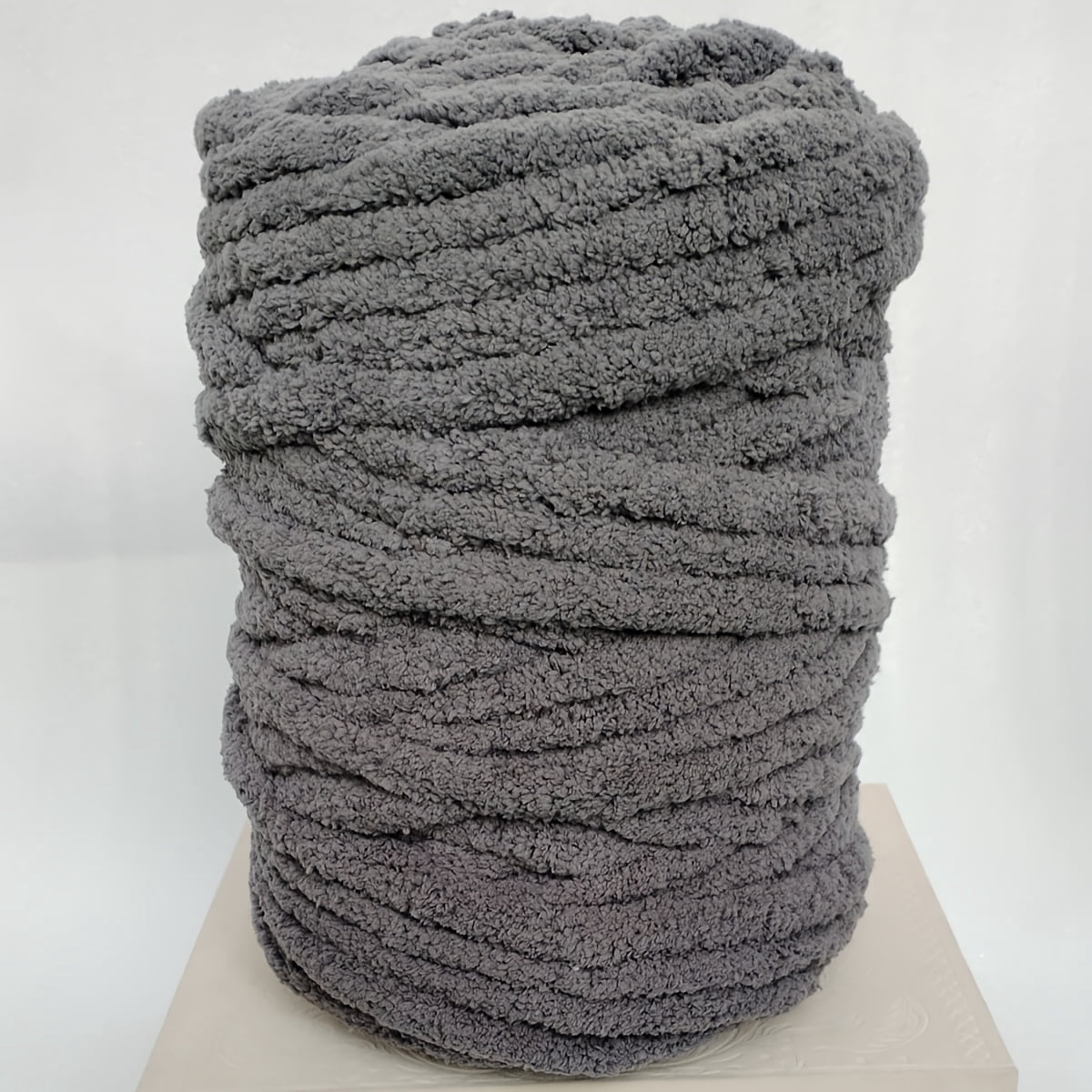 GYTY 1pc Chunky Chenille Velvet Yarn, Arm Knit Yarn Handcrocheted Jumbo Tubular Yarn Handwoven Soft Chenille Yarn For The Production Of Blanket Clothing Pattern Knitting